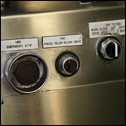 Foundry Conveyor emergency stop lockout tagout
