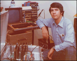 Arthur Zatarain with first Dataran Z-80 computer